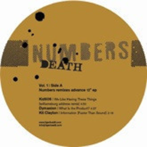 Numbers - Death Remixes 1 - Vinyl Record