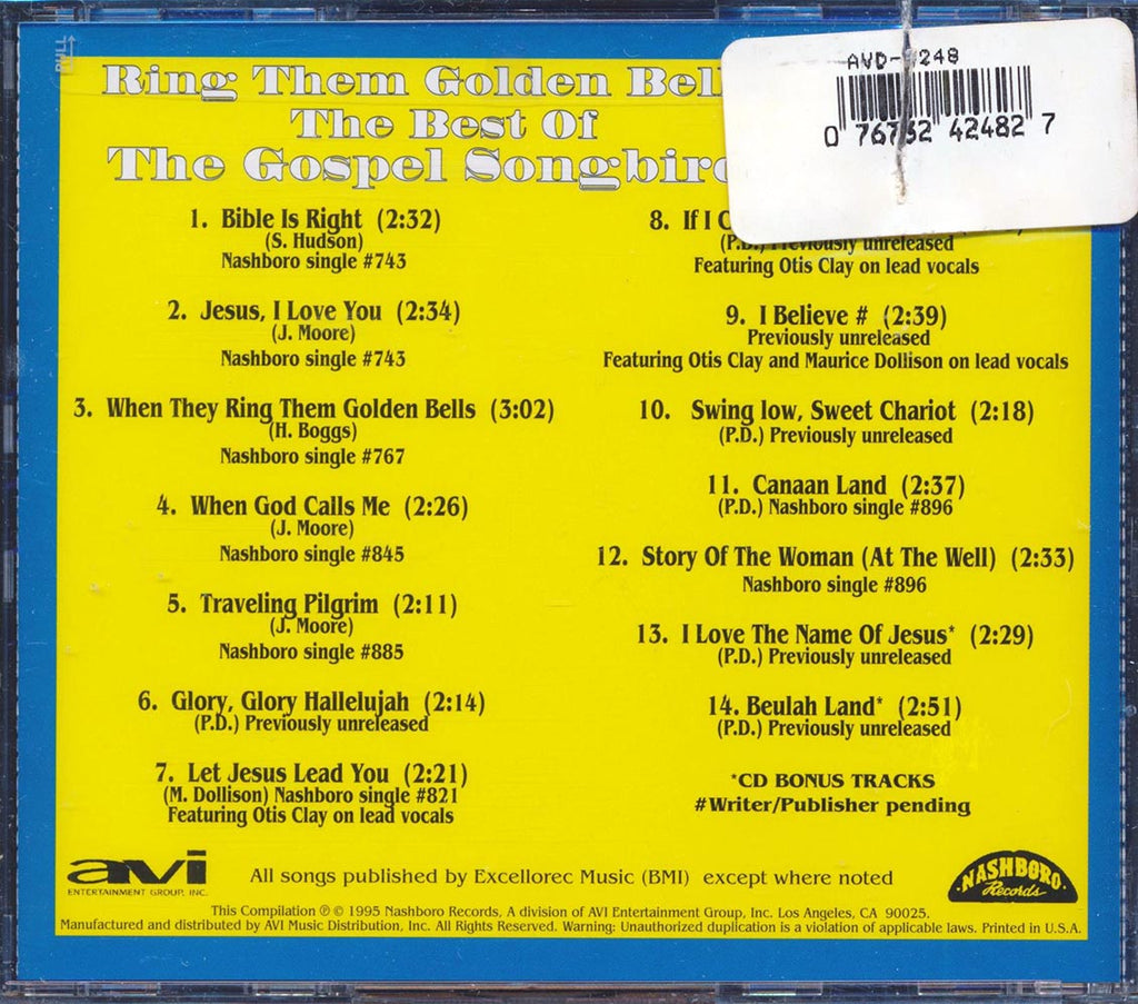 The Gospel Songbirds - Ring Them Golden Bells: The Best Of The Gospel Songbirds (marked/ltd stock) Music CD