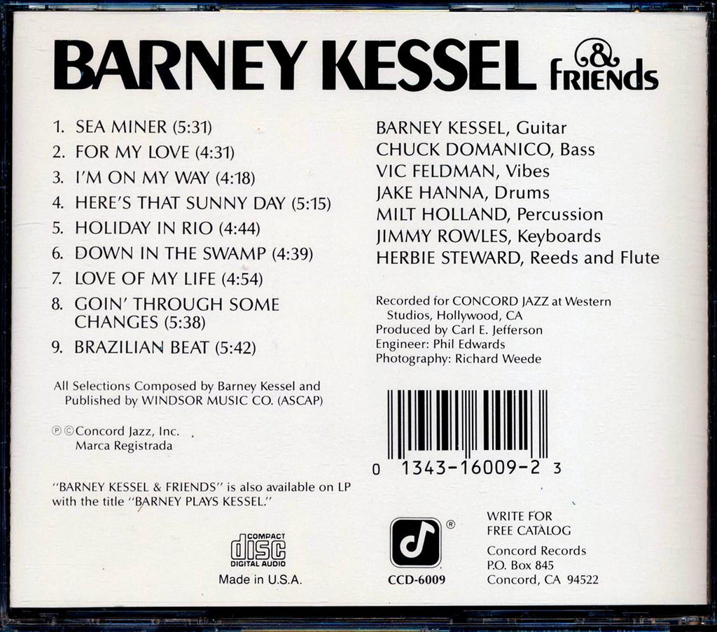 Barney Kessel & Friends - Barney Kessel & Friends Music CD