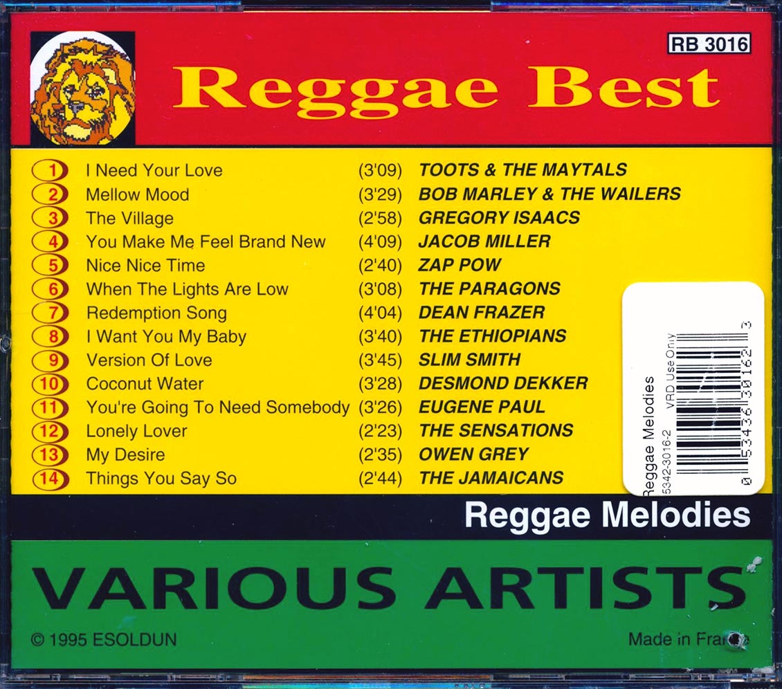 Bob Marley, Jacob Miller, Zap Pow, Toots & The Maytals, Etc. - Reggae Melodies (marked/ltd stock) Music CD