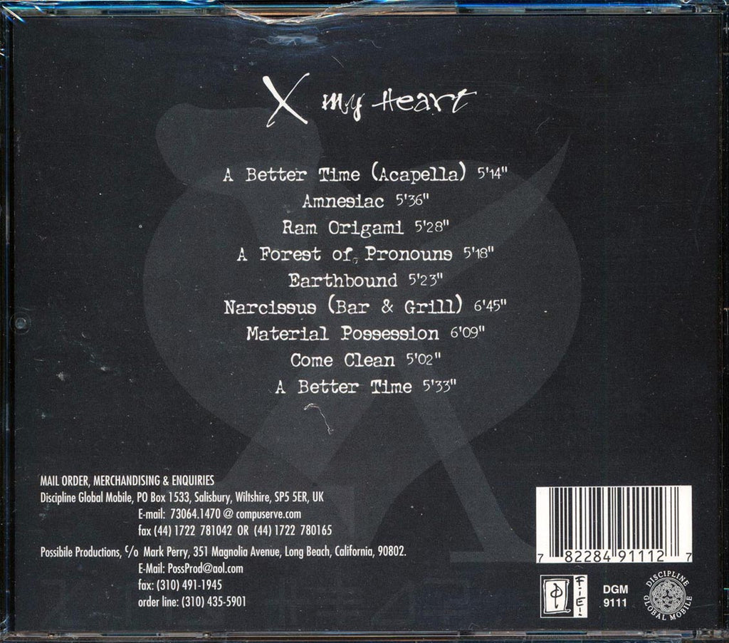 Peter Hammill - X My Heart Music CD