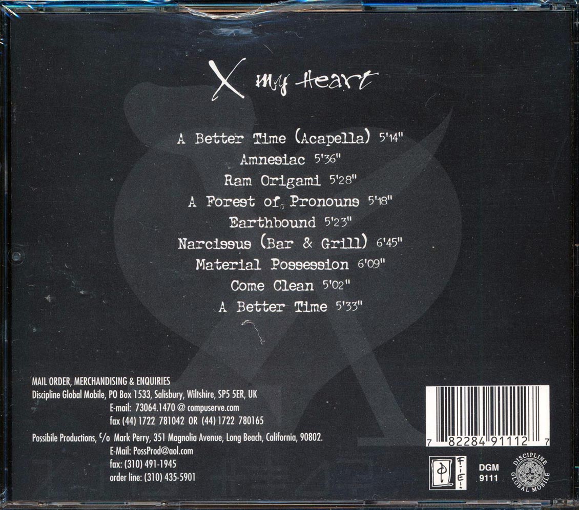 Peter Hammill - X My Heart Music CD
