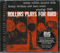 Sonny Rollins - Rollins Plays For Bird Music CD