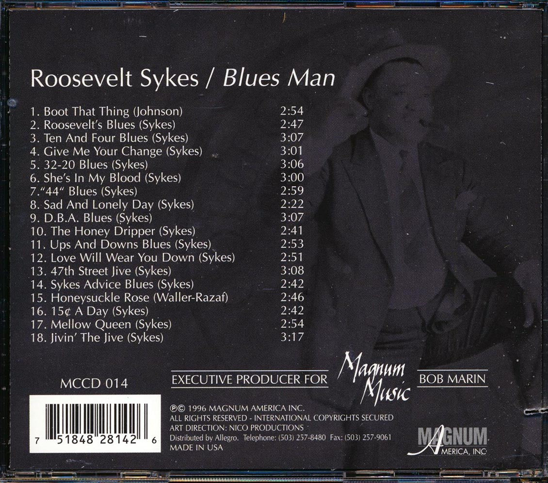 Roosevelt Sykes - Blues Man (marked/ltd stock) Music CD
