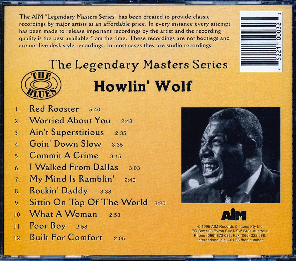 Howlin' Wolf - The Legendary Masters Series: The Blues Music CD