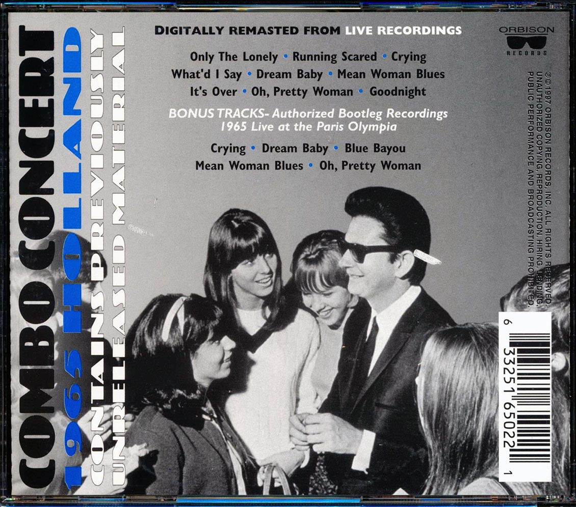 Roy Orbison - Combo Concert: 1965 Holland Music CD