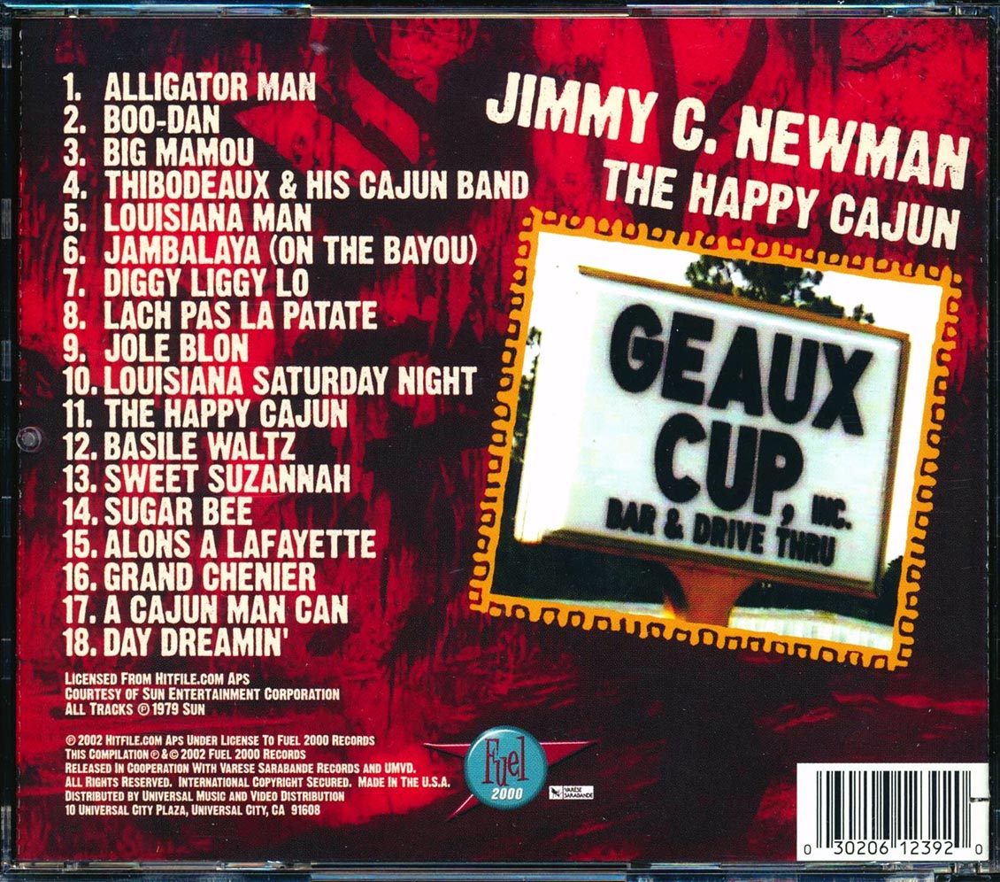 Jimmy C Newman - The Happy Cajun (marked/ltd stock) Music CD