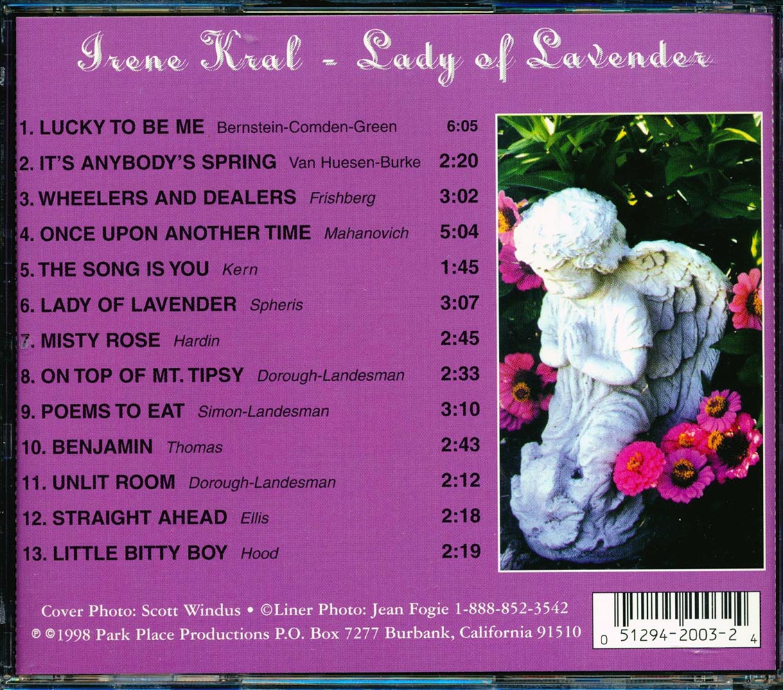 Irene Kral - Lady Of Lavender Music CD