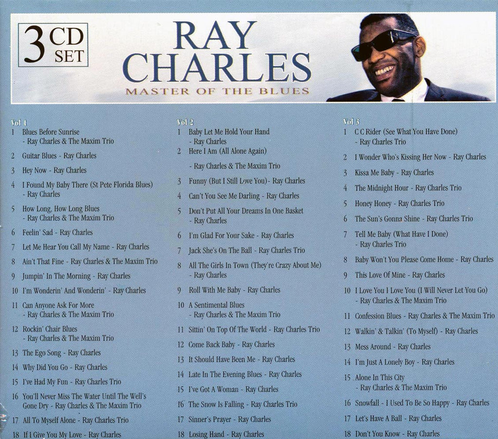 Ray Charles - Master Of The Blues (54 tracks) (3xCD) Music CD