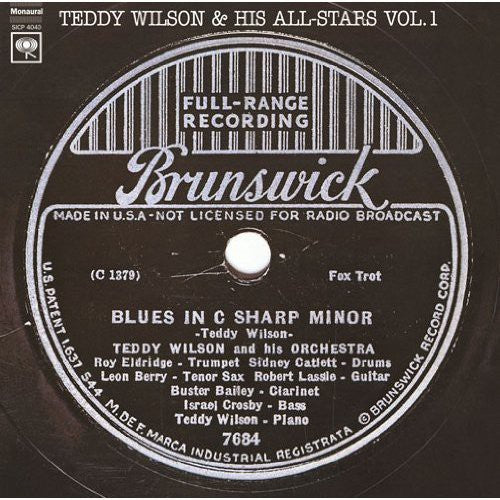 Wilson,teddy - And His All-stars 1 - Music CD