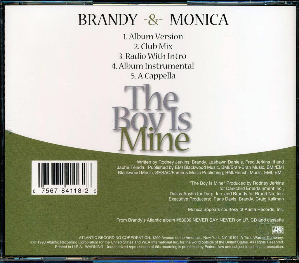 Brandy & Monica - The Boy Is Mine (EP, 5 Tracks) Music CD