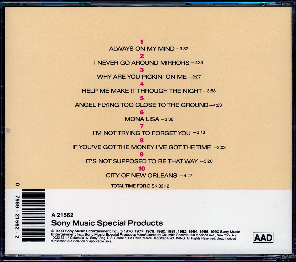 Willie Nelson - Yours Always Music CD