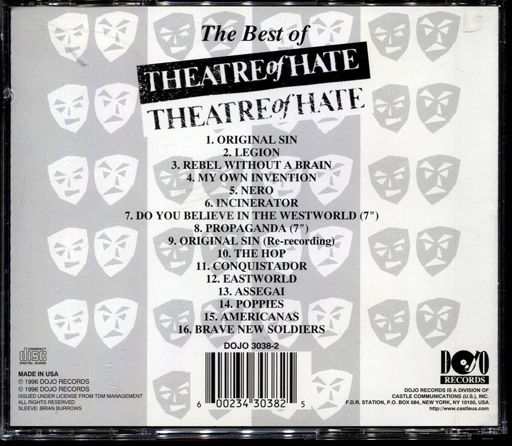 Theatre Of Hate - The Best Of Theatre Of Hate Music CD