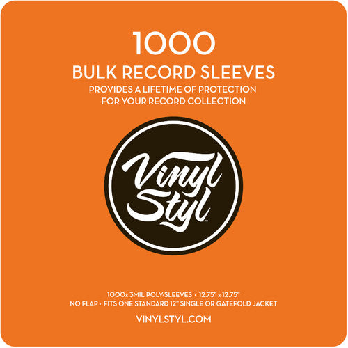 Vinyl Styl Vsp007 12in Lp Outer Sleeves 1000ct Clr - Vinyl Styl Vsp007 12in Lp Outer Sleeves 1000ct Clr - Bags/Sleeves