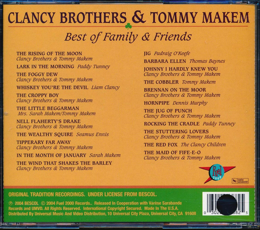 Clancy Brothers, Tommy Makem - Best Of Family & Friends (marked/ltd stock) Music CD