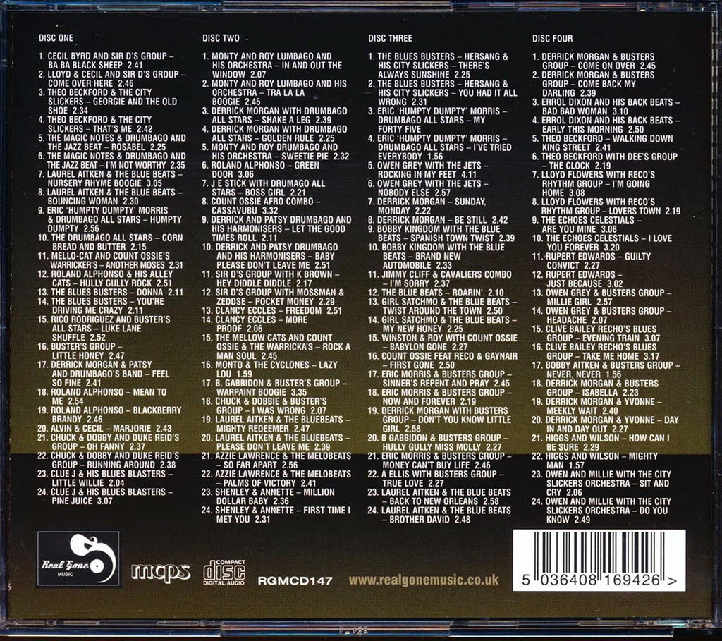 Roland Alphonso, Drumbago All Stars, Theo Beckford, Derrick Morgan, Etc. - Blue Beat Volume 2: The Singles BB49-BB96 (96 tracks) (4xCD) Music CD