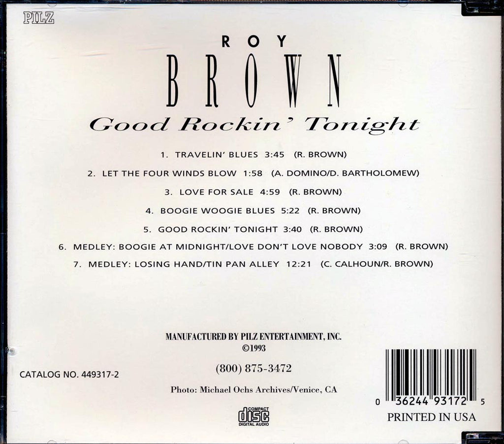 Roy Brown - Good Rockin' Tonight Music CD