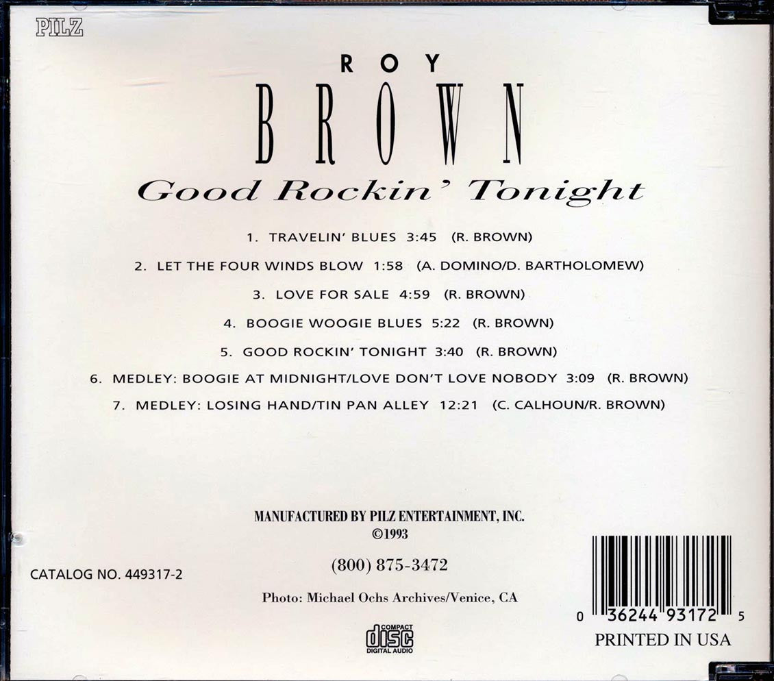 Roy Brown - Good Rockin' Tonight Music CD