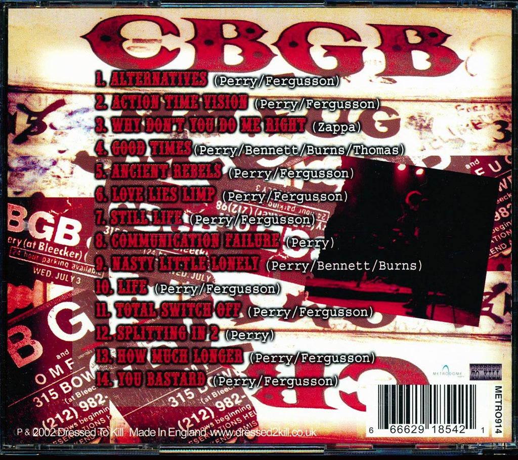Alternative TV - 25 Years Of ATV: Live At CBGB Music CD