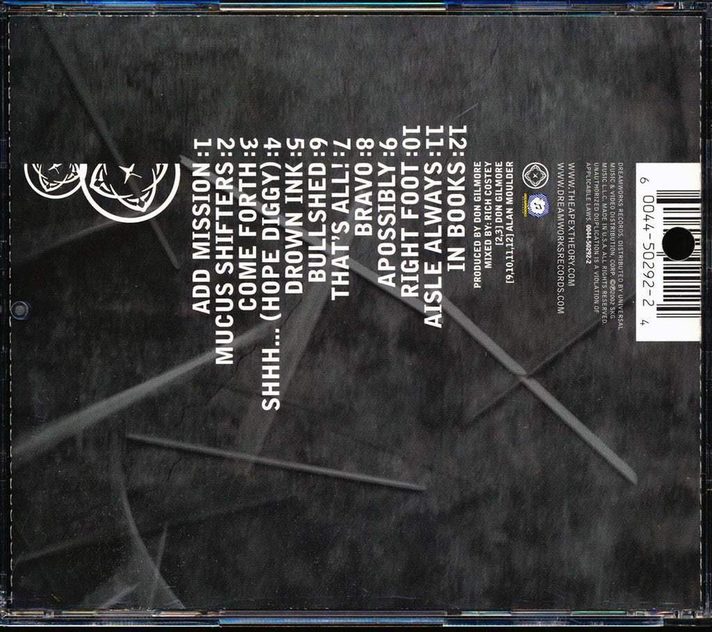 Topsy-Turvy - The Apex Theory (marked/ltd stock) Music CD