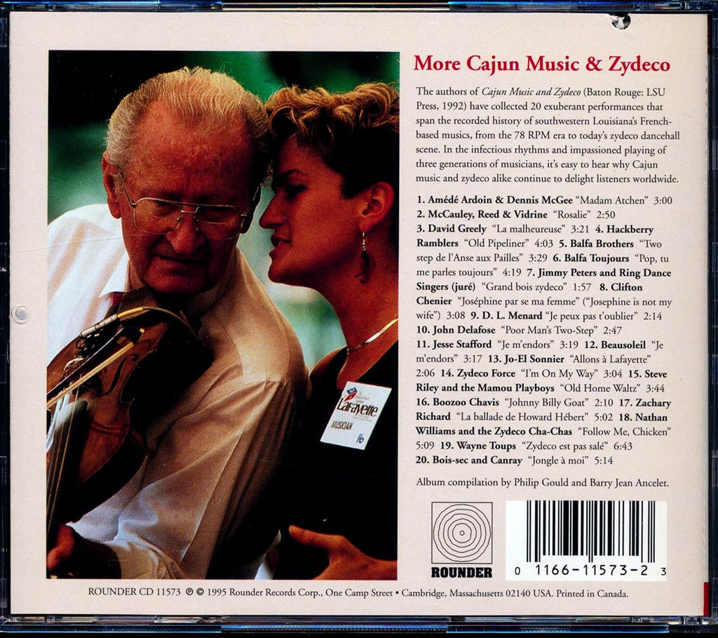 Balfa Brothers, Hackberry Ramblers, Zydeco Force, Etc. - More Cajun Music And Zydeco (20 tracks) (marked/ltd stock) Music CD