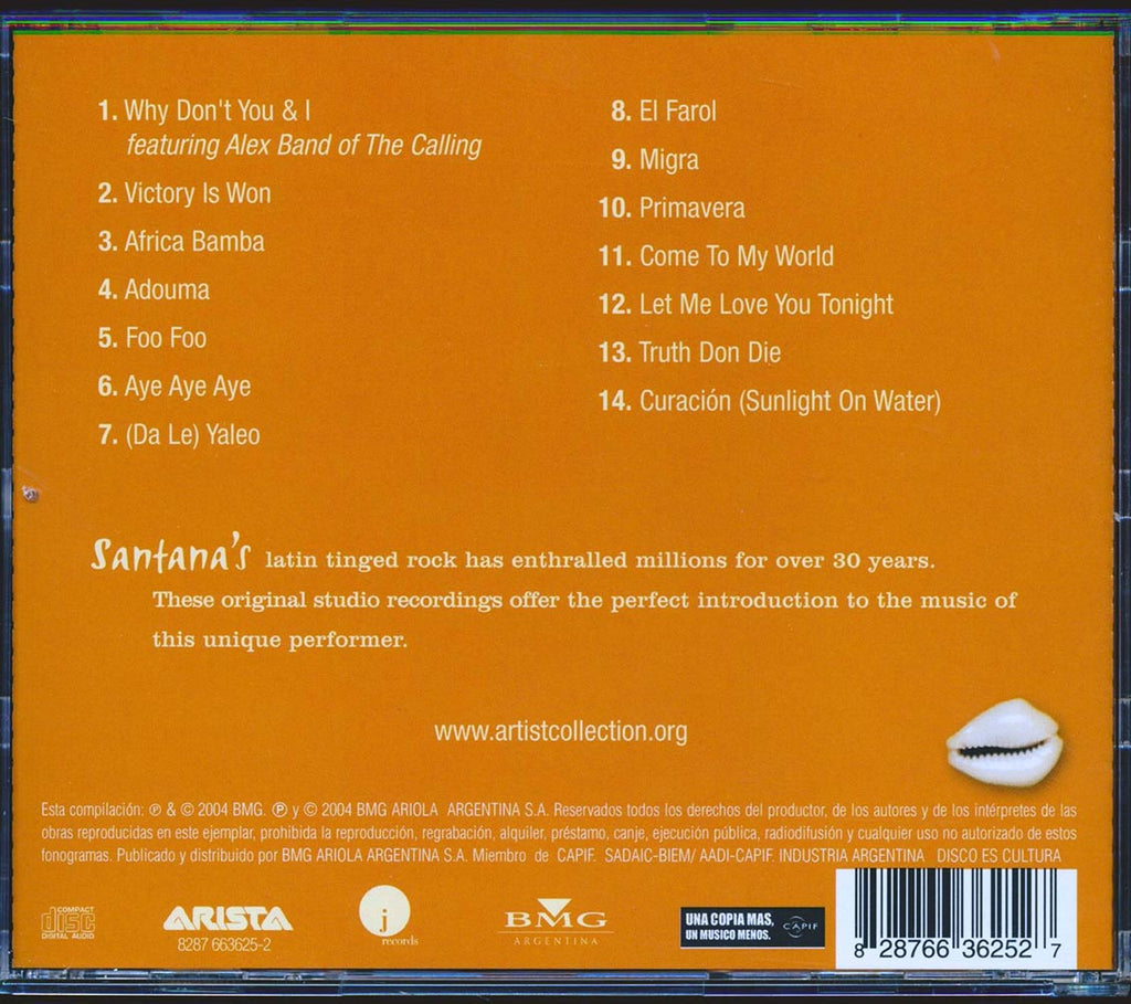 Santana - Artist Collection Music CD