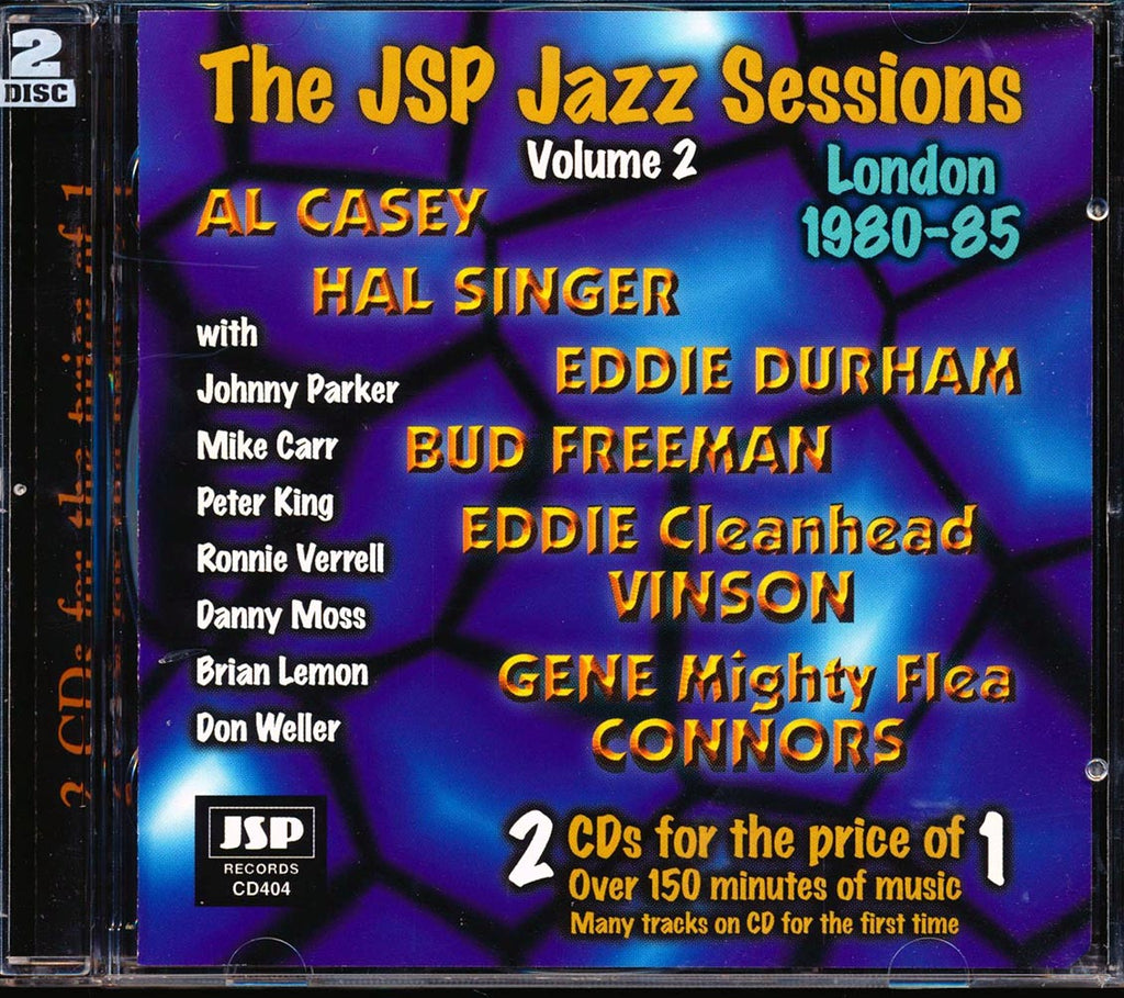 Bud Freeman, Eddie Cleanhead Vinson, Eddie Durham, Etc. - The JSP Jazz Sessions Volume 2: London 1980-85 (29 tracks) (2xCD) Music CD