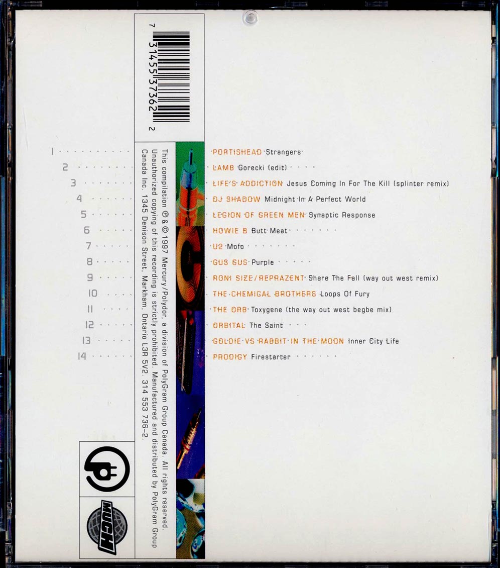 U2, DH Shadow, Portishead, The Chemical Brothers, Etc. - RU Receiving Music CD