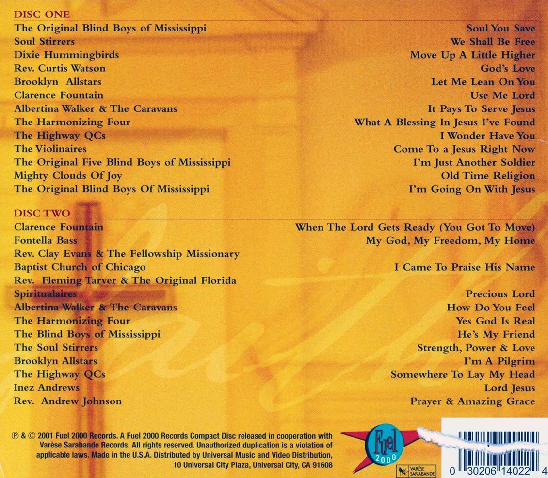 Original Blind Boys Of Mississippi, Soul Stirrers, Clarence Fountain, Etc. - Strength, Power & Love: The Best Of Gospel (2xCD) Music CD