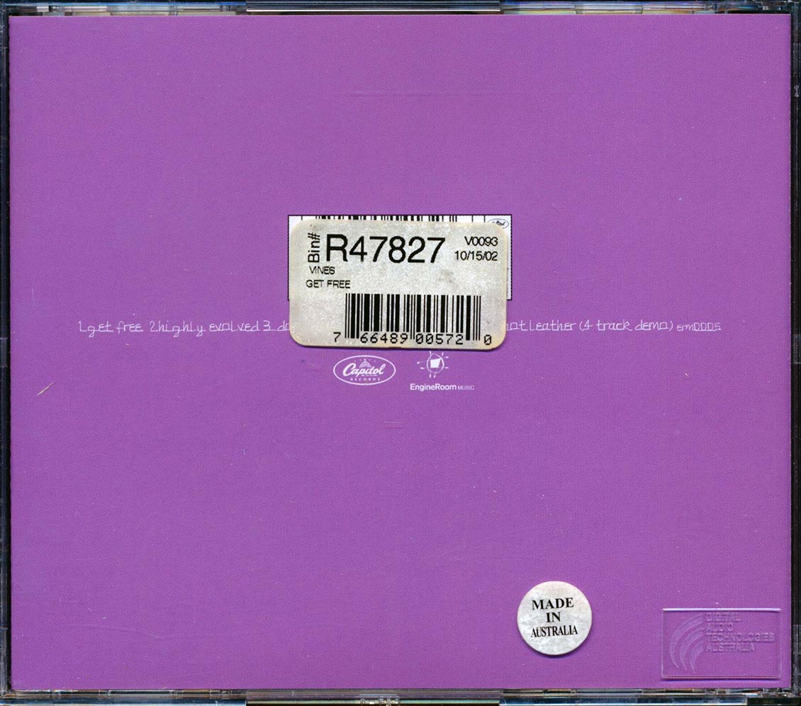 The Vines - Get Free Music CD