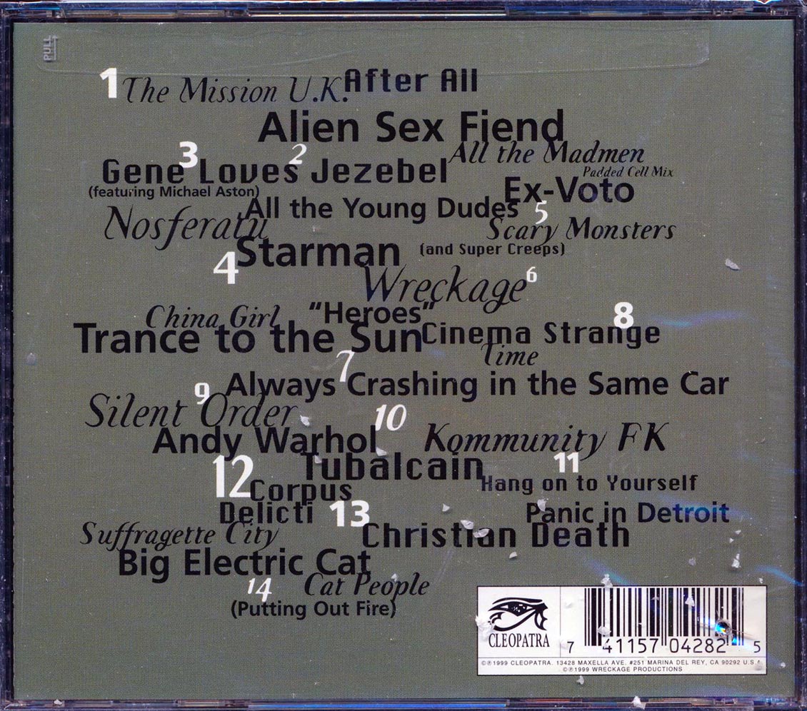 Alien Sex Fiend, The Mission, Christian Death, Nosferatu, Etc. - Goth Oddity: A Tribute To David Bowie (marked/ltd stock) Music CD