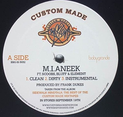 Custom Made - M.i.aneek / Go Away - Vinyl Record