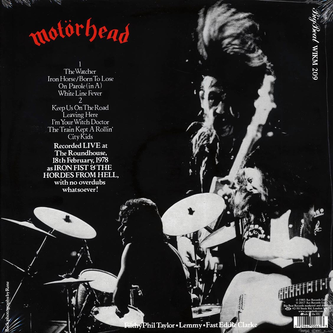 Motorhead - What's Words Worth? Recorded Live 1978 Vinyl Record