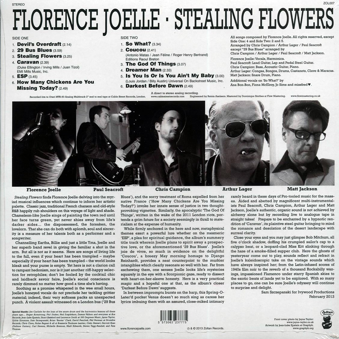 Florence Joelle - Stealing Flowers (180g) Vinyl Record