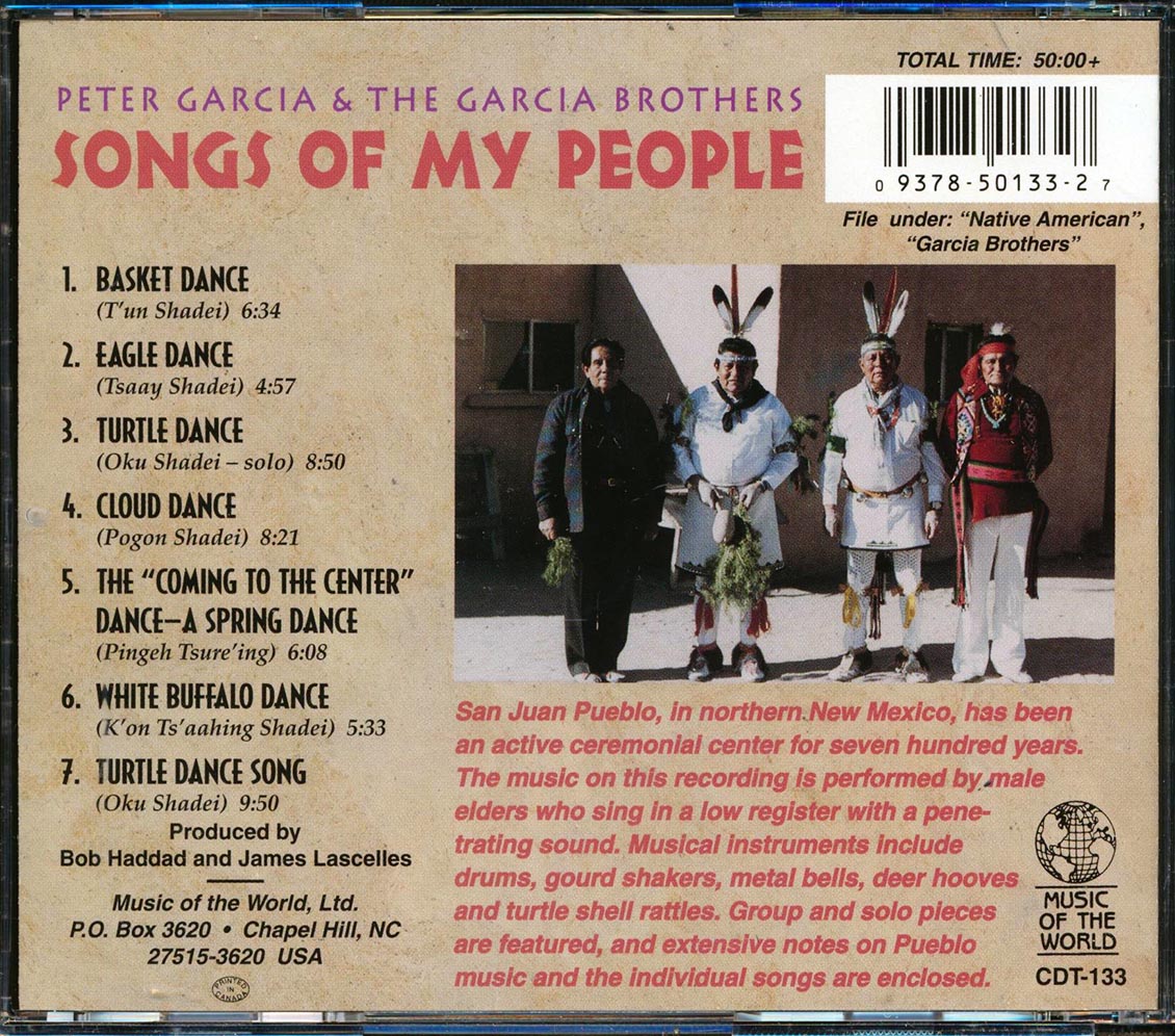 Peter Garcia & The Garcia Brothers - Songs Of My People Music CD