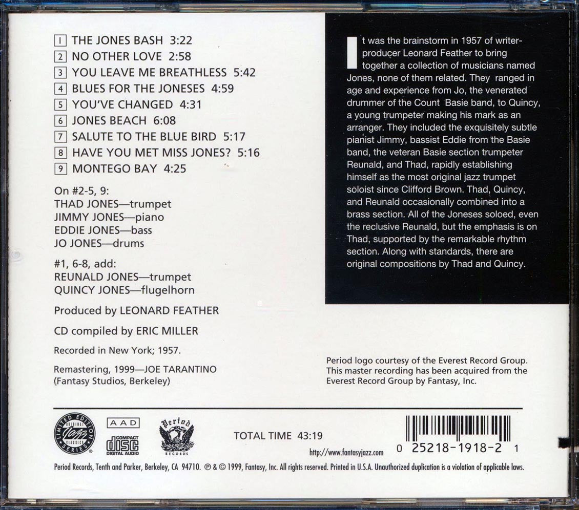 The Jones Boys - The Jones Boys (ltd. ed.) (marked/ltd stock) (remastered) Music CD