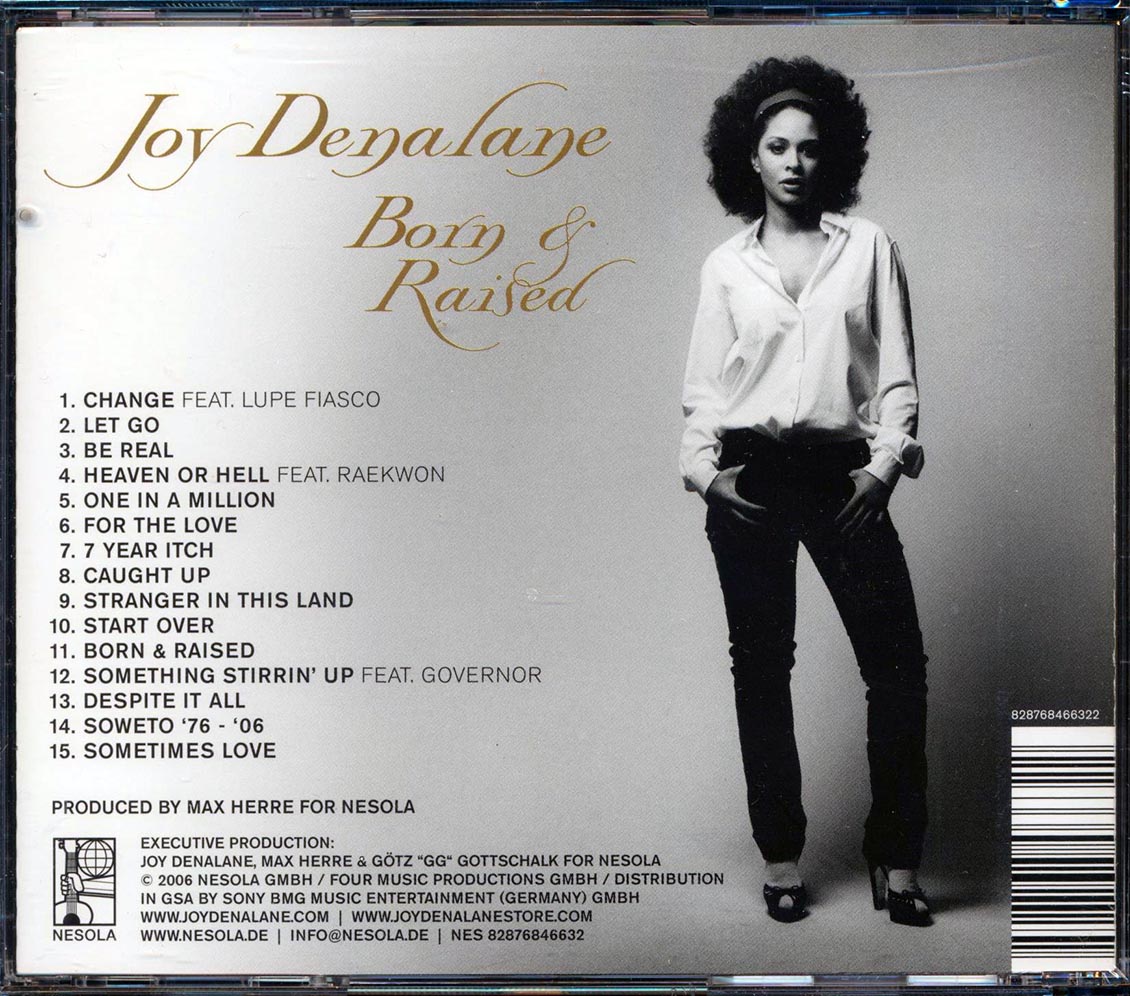 Joy Denalane - Born & Raised Music CD