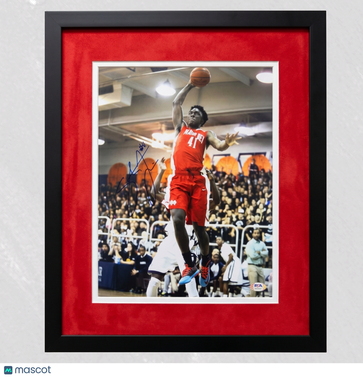 Stanley Johnson Mater Dei Monarchs Signed 11x14 Custom Framed Photo PSA
