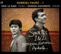 Faure / Kashimoto / Sage - Sonates 1 & 2 / Berceuse / Romance / Andante - Music CD