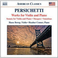Persichetti / Borup / Conner - Works For Violin & Piano - Music CD