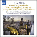 Mozart; Hummel / Grodd / Eichhorn / Rummel - Mozart's Symphonies 1: Nos. 38 Prague / 39 & 40 - Music CD