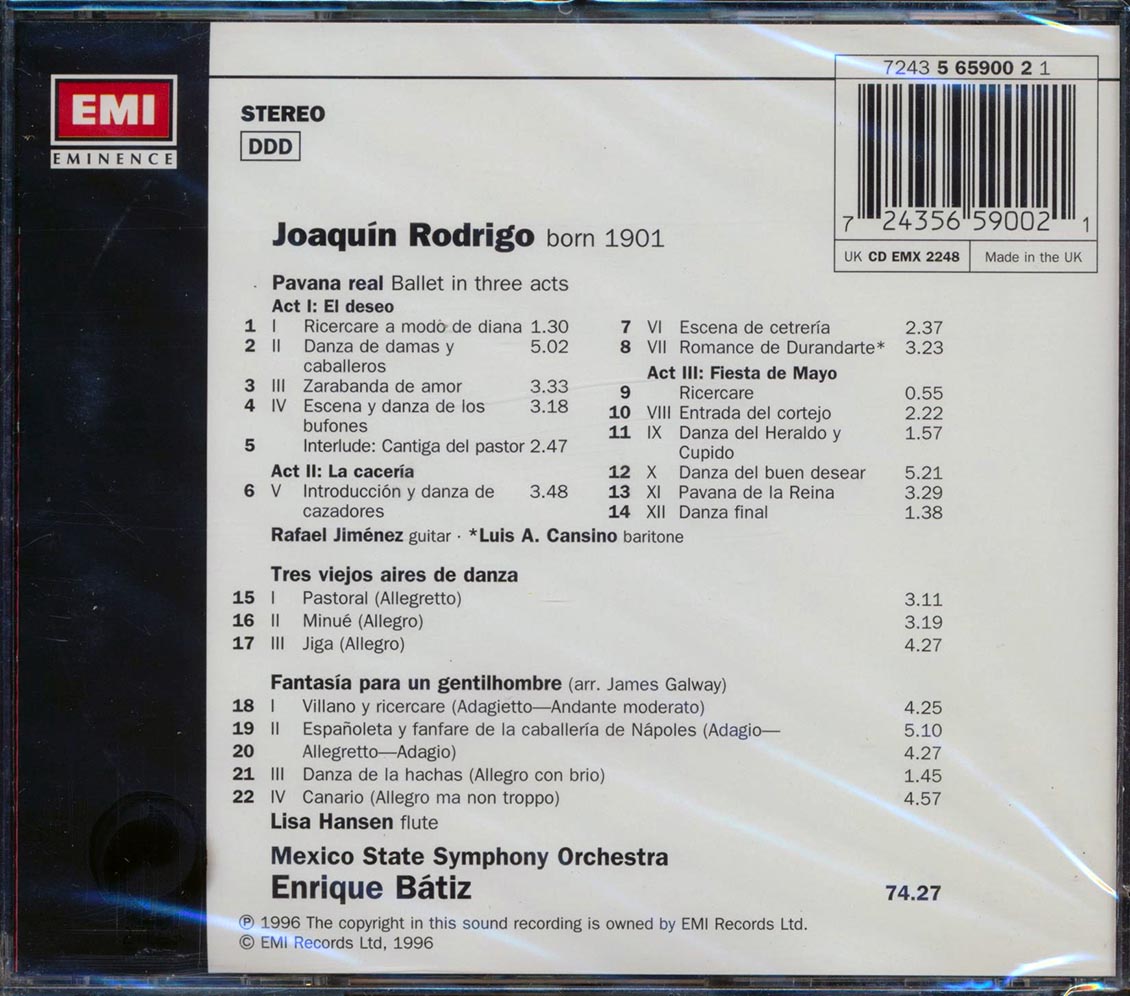 Rodrigo - Orchestral Works 1 (22 tracks) Music CD