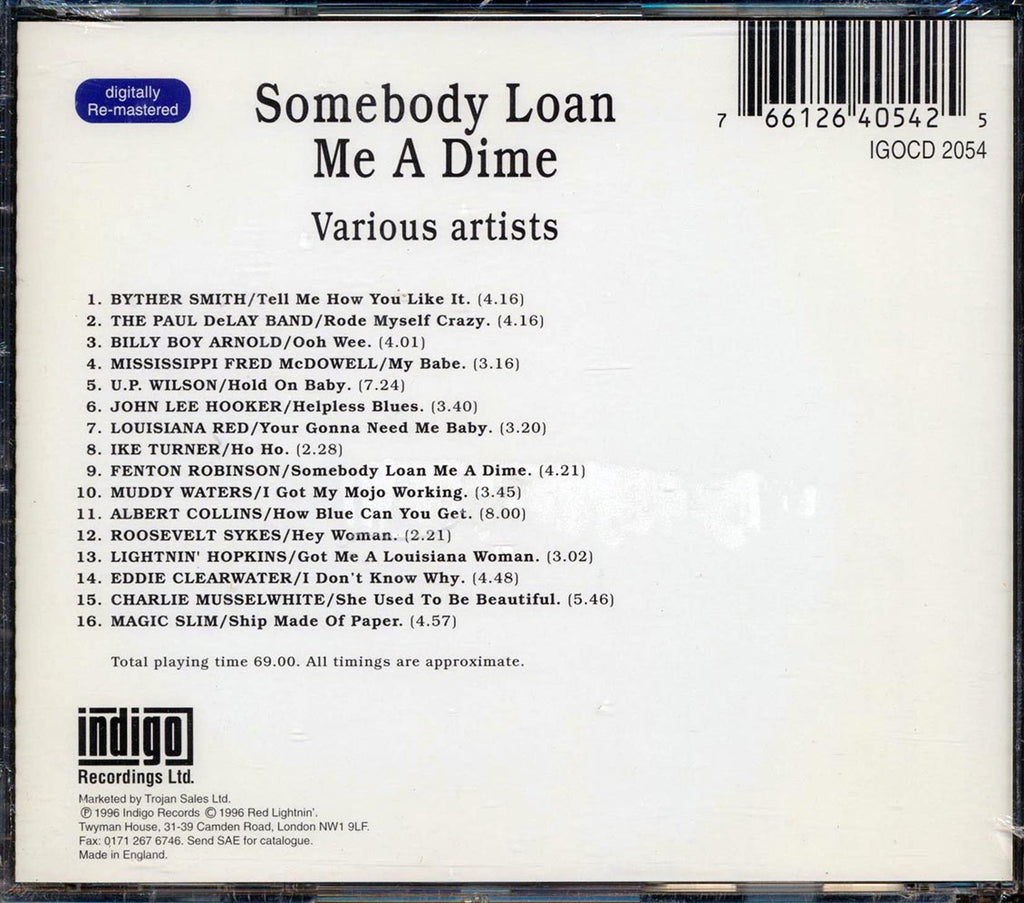 Muddy Waters, Lightnin' Hopkins, Ike Turner, Etc. - Somebody Lend Me A Dime (remastered) Music CD