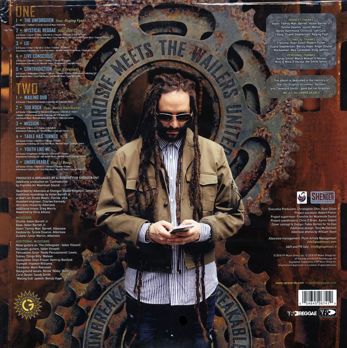 Alborosie, The Wailers United - Unbreakable: Alborosie Meets The Wailers United Vinyl Record