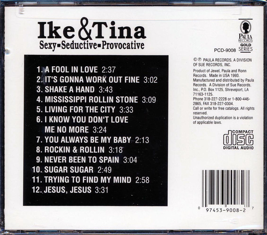 Ike & Tina Turner - Sexy, Sedective, Provocative Music CD