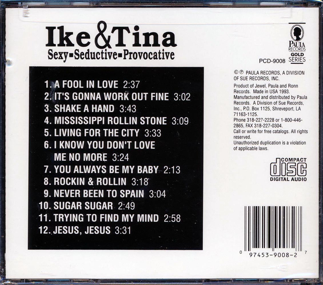 Ike & Tina Turner - Sexy, Sedective, Provocative Music CD