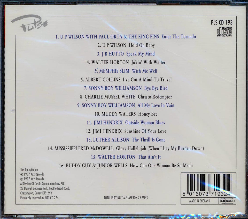 Jimi Hendrix, Memphis Slim, Muddy Waters, Etc. - Rockin' The Blues Music CD