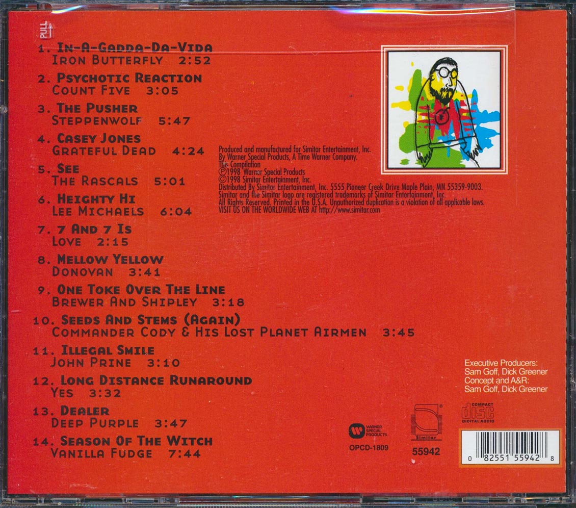 Yes, Iron Butterfly, Steppenwolf, Deep Purple, Etc. - Feel The Buzz: Spacin' Music CD