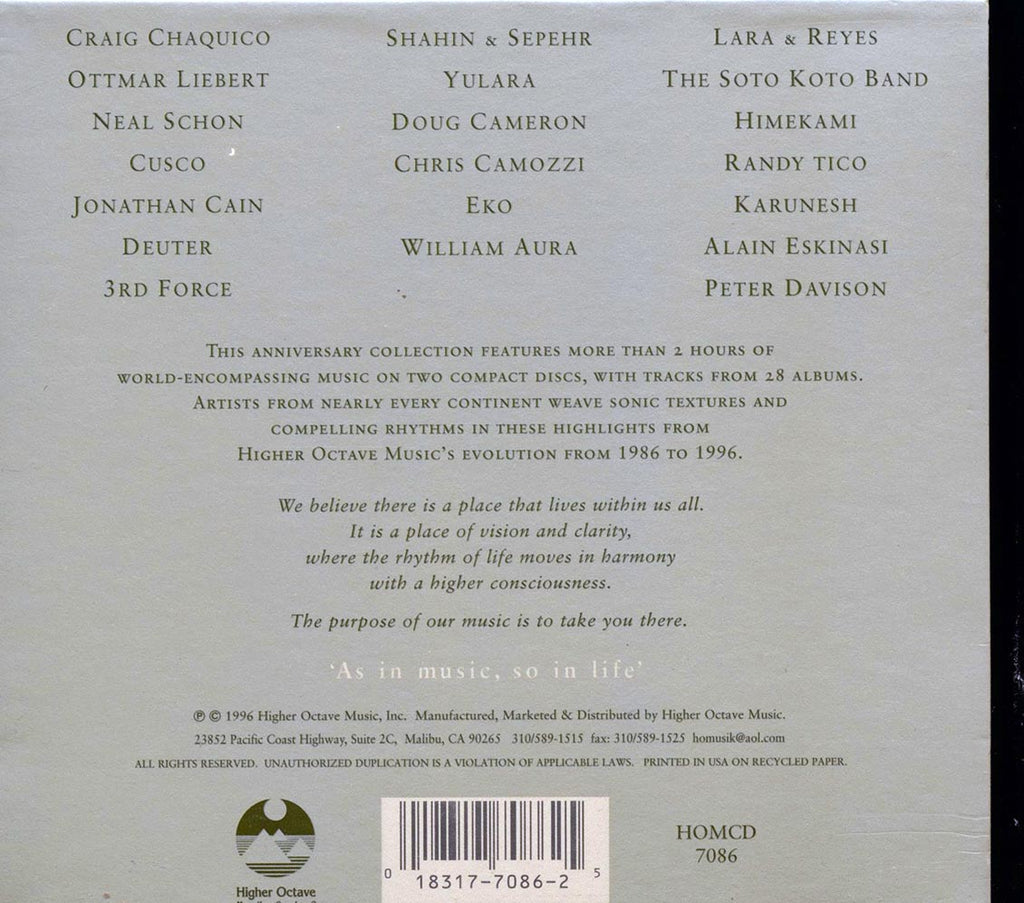 Cusco, Neal Schon, 3rd Force, Ottmar Liebert, Craig Chaquico, Etc. - Higher Octave Music Evolution 1986-1996 (30 tracks) (2xCD) (incl. large booklet) (deluxe 4-fold digipak) Music CD