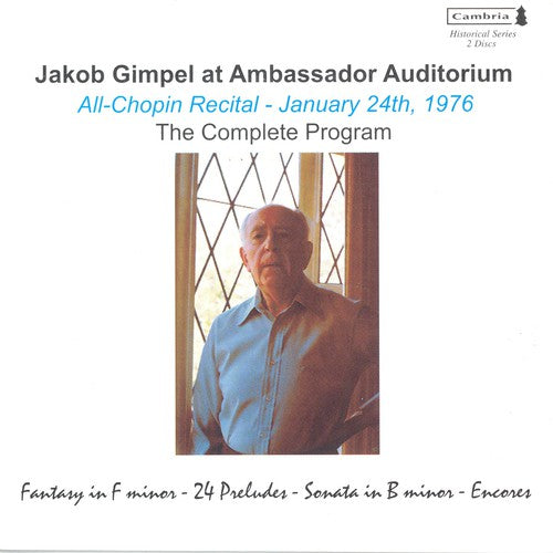 Chopin / Gimpel - Fantasie In F Minor Op 49 / Sonata B Minor Op 58 - Music CD